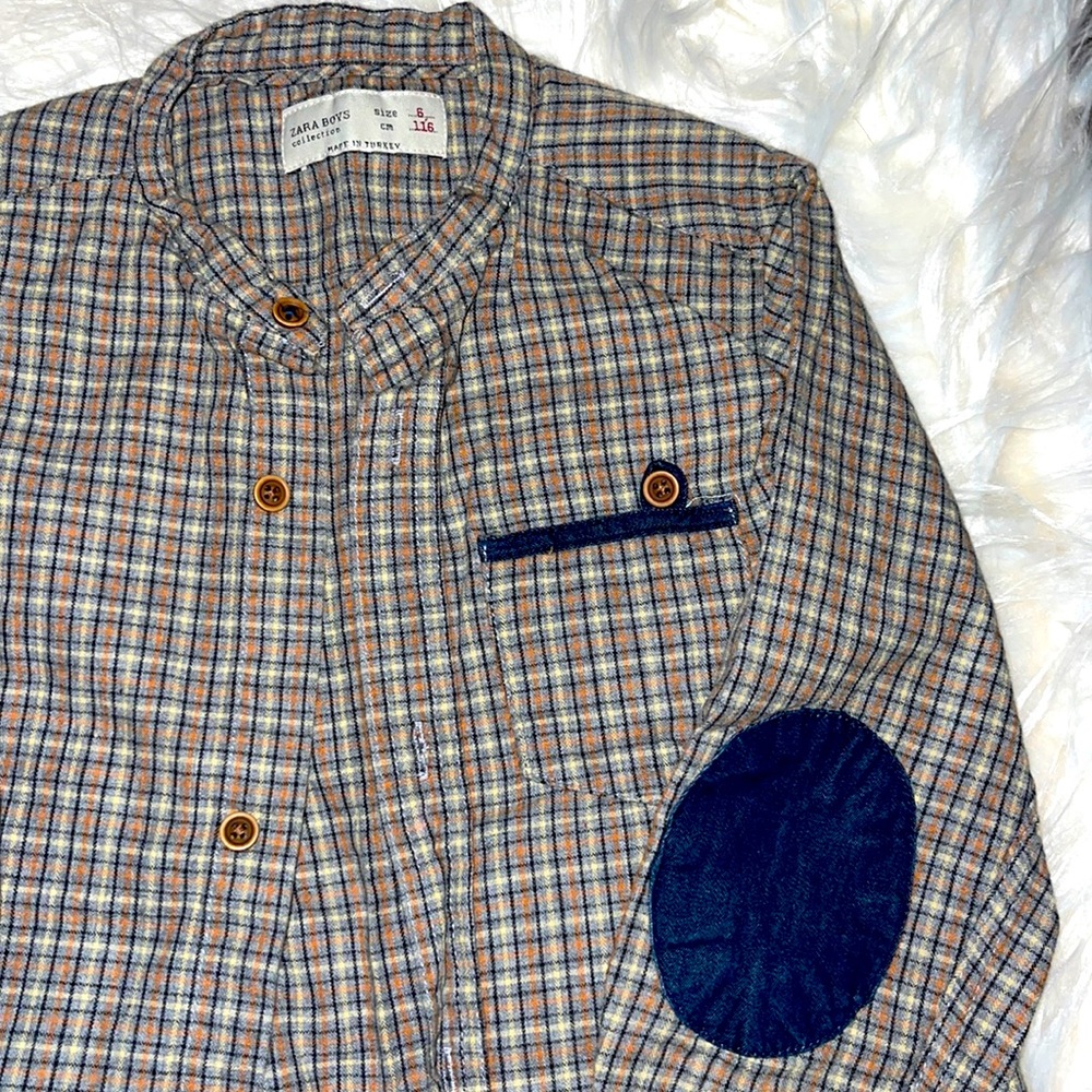 Zara Boys Plaid Shirt